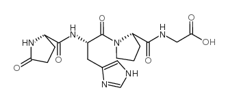 Pyr-His-Pro-Gly-OH Structure