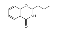 2-isobutyl-2,3-dihydro-benz[e][1,3]oxazin-4-one结构式