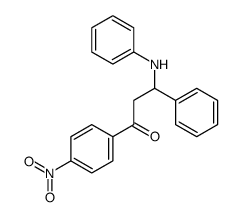 3-anilino-1-(4-nitrophenyl)-3-phenylpropan-1-one结构式