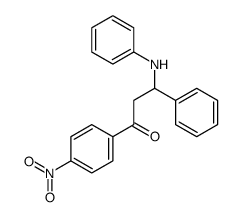 3-anilino-1-(4-nitrophenyl)-3-phenylpropan-1-one Structure