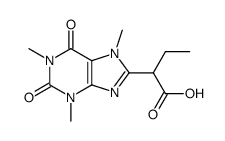 2-(1,3,7-trimethyl-2,6-dioxo-2,3,6,7-tetrahydro-1H-purin-8-yl)-butyric acid Structure