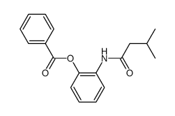 1-benzoyloxy-2-isovalerylamino-benzene Structure