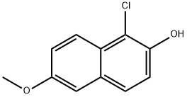 2-Naphthalenol, 1-chloro-6-methoxy- Structure