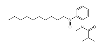 N-(2-(decylsulfinyl)phenyl)-N-methylisobutyramide Structure