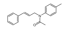 N-cinnamyl-N-(p-tolyl)acetamide Structure