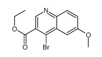 ethyl 4-bromo-6-methoxyquinoline-3-carboxylate structure