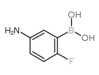 5-氨基-2-氟苯硼酸结构式