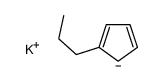 potassium,5-propylcyclopenta-1,3-diene结构式