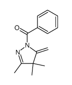 1-Benzoyl-4,5-dihydro-3,4,4-trimethyl-5-methylene-1H-pyrazole结构式