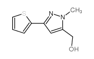 (1-甲基-3-(噻吩-2-基)-1H-吡唑-5-基)甲醇结构式