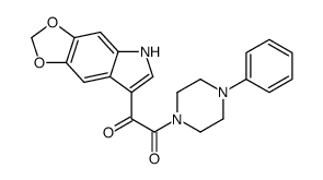 1-(5H-[1,3]dioxolo[4,5-f]indol-7-yl)-2-(4-phenylpiperazin-1-yl)ethane-1,2-dione Structure