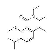 N,N,6-triethyl-2-methoxy-3-propan-2-ylbenzamide结构式