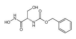 (S)-Nα-(benzyloxycarbonyl)serine hydroxamic acid结构式