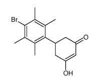 5-(4-bromo-2,3,5,6-tetramethylphenyl)-3-hydroxycyclohex-2-en-1-one结构式