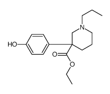 ethyl 3-(4-hydroxyphenyl)-1-propylpiperidine-3-carboxylate Structure