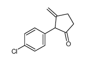 2-(4-chlorophenyl)-3-methylidenecyclopentan-1-one Structure