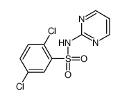 2,5-dichloro-N-pyrimidin-2-ylbenzenesulfonamide结构式