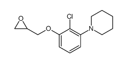 Piperidine, 1-[2-chloro-3-(oxiranylmethoxy)phenyl]- Structure