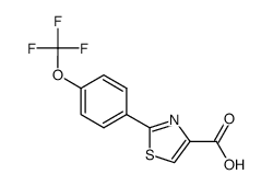 2-(4-TRIFLUOROMETHOXY-PHENYL)-THIAZOLE-4-CARBOXYLIC ACID结构式