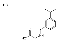 2-[(3-propan-2-ylphenyl)methylamino]acetic acid,hydrochloride Structure