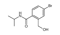 N-isopropyl-4-bromo-2-hydroxymethylbenzamide structure