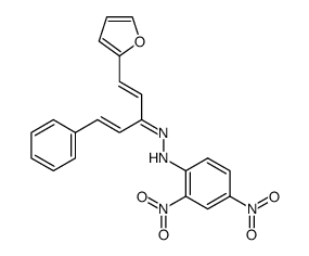 1-Phenyl-5--pentadien-(1,4)-on-(3)-2,4-dinitrophenylhydrazon结构式