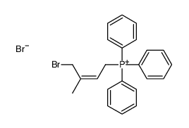 (4-bromo-3-methylbut-2-enyl)-triphenylphosphanium,bromide Structure