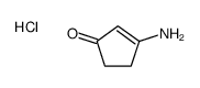 3-aminocyclopent-2-en-1-one,hydrochloride结构式