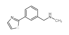 N-Methyl-3-(1,3-thiazol-2-yl)benzylamine structure