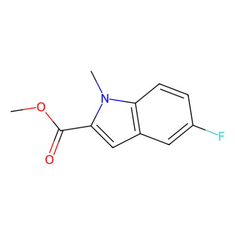 methyl 5-fluoro-1-methyl-1H-indole-2-carboxylate Structure