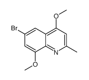 6-bromo-4,8-dimethoxy-2-methylquinoline Structure