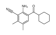 2-amino-3-(cyclohexanecarbonyl)-5,6-dimethylbenzonitrile结构式