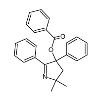 5,5-dimethyl-2,3-diphenyl-1-pyrrolin-3-yl benzoate结构式