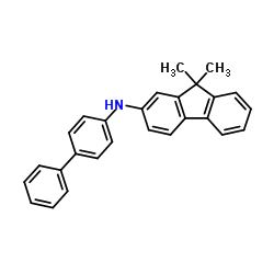 N-[1,1'-联苯-4-基]-9,9-二甲基-9H-芴-2-胺结构式