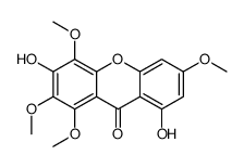 3,8-dihydroxy-1,2,4,6-tetramethoxyxanthen-9-one Structure