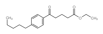 ETHYL 5-OXO-5-(4-N-PENTYLPHENYL)VALERATE结构式