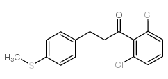 2',6'-DICHLORO-3-(4-THIOMETHYLPHENYL)PROPIOPHENONE结构式