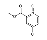 4-chloro-1-oxy-pyridine-2-carboxylic acid methyl ester结构式