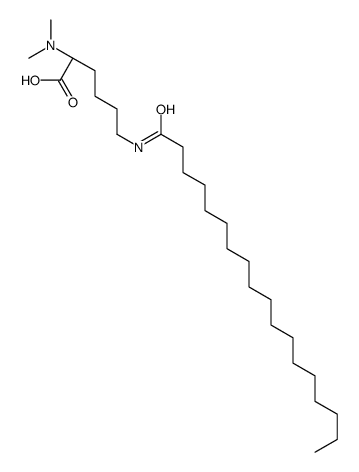 N2,N2-dimethyl-N6-(1-oxooctadecyl)-L-lysine structure