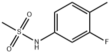 N-(3-fluoro-4-methylphenyl)methanesulfonamide结构式