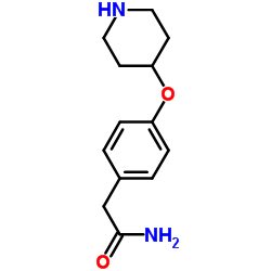 2-[4-(4-Piperidinyloxy)phenyl]acetamide structure