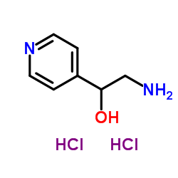 2-Amino-1-(4-pyridinyl)ethanol dihydrochloride结构式