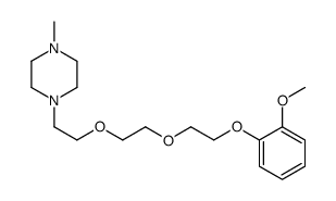 1-[2-[2-[2-(2-methoxyphenoxy)ethoxy]ethoxy]ethyl]-4-methylpiperazine Structure