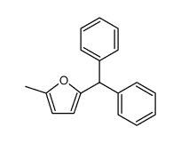 Furan, 2-(diphenylmethyl)-5-methyl Structure