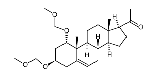1α,3β-bismethoxymethoxypregn-5-en-20-one结构式