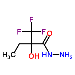 2-Hydroxy-2-(trifluoromethyl)butanehydrazide结构式