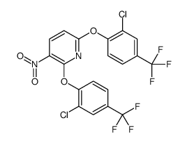 2,6-bis[2-chloro-4-(trifluoromethyl)phenoxy]-3-nitropyridine结构式