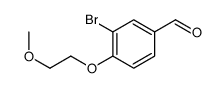 3-bromo-4-(2-methoxyethoxy)benzaldehyde Structure