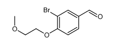 3-bromo-4-(2-methoxyethoxy)benzaldehyde结构式