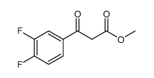 Benzenepropanoic acid, 3,4-difluoro-β-oxo-, methyl ester structure